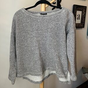 Eileen Fisher Top Organic Cotton Sweater Size Small Gray